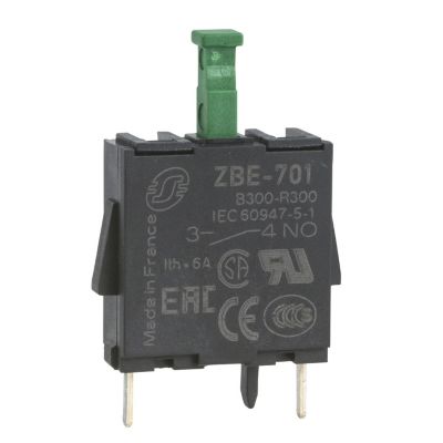 Harmony bloc contact 1F raccordement sur circuit imprimé ZBE701