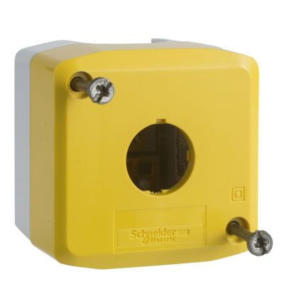 Harmony boite 1 trou couvercle jaune fond XALK01