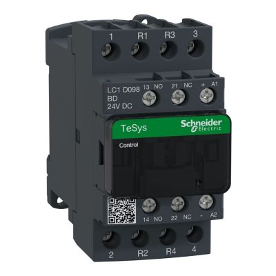 Lc1d098bd Schneider - Contacteur Tétrapolaire - 2no+2nf - 20a - Bobine 24vcc - Vis