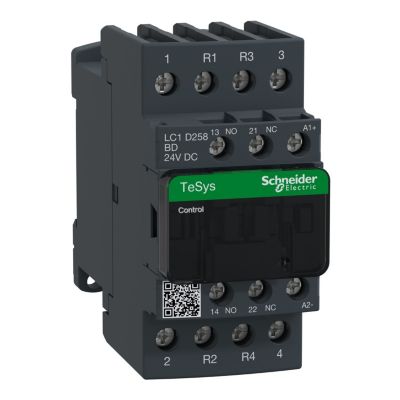 Lc1d258bd Schneider Contacteur Tétrapolaire 2no+2nf Bobine 24vcc Vis