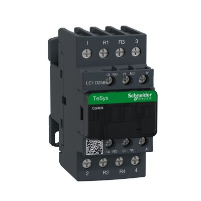 Lc1d258b7 Schneider Contacteur Tétrapolaire 2no+2nf Bobine 24vca Vis