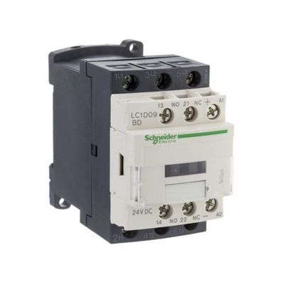 Contacteur TeSys LC1D - bobine 24VCC - 3P AC3 440V - 4kW - 3F