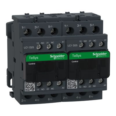 Lc2d25p7 Schneider Contacteur Inverseur Tripolaire 3no Bobine 230vca Vis