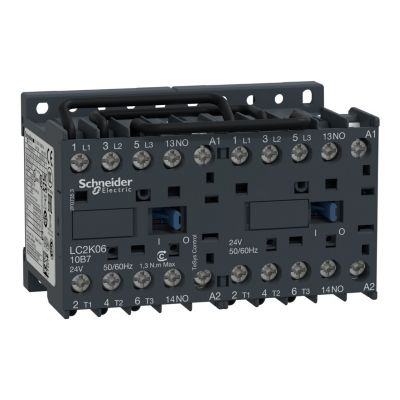 Lc2k0610p7 Schneider Contacteur Inverseur Tripolaire 3no Bobine 230vca Vis