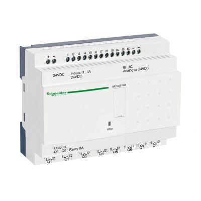 Sr2d201bd Schneider Automate Zelio Logic Relais Intelligent 20 E/ 24vcc Sans Horloge Sans Afficheur