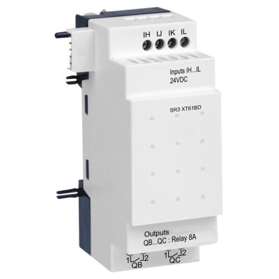 Module d'extension E/ TOR 6 E 24 V CC pour Zelio Logic SR3XT61BD