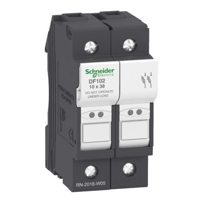 Df102 Porte Fusible à Tiroir 2p Pour Fusibles 10x38mm Schneider Electric Tesys Df
