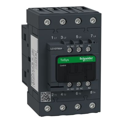 Lc1dt80ap7 Schneider Contacteur Tétrapolaire 4no Bobine 230vca Everlink
