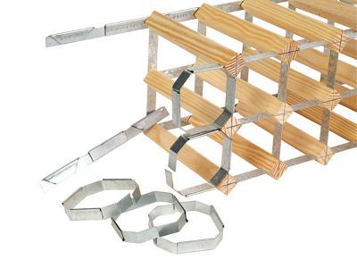 Lot de 5 clips de raccord galvanisé métal