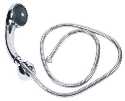 Duo douchette 3 jets + flexible Amazone Chromé