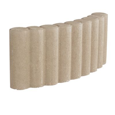 Bordure colonnade courbe sable