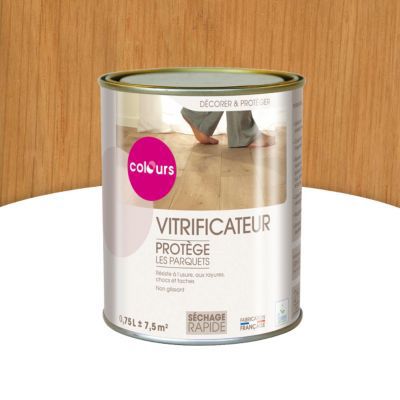 Vitrificateur parquet Passage normal Colours Chêne mat 750ml