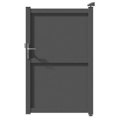 Portillon aluminium Tours gris 7039 - 100 x h.180 cm