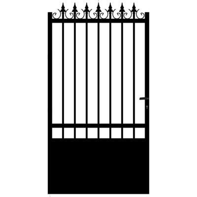 Portail fer BLOOMA Venise noir - 300 x h.200 cm