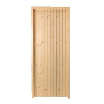 Porte De Service Bois 200 X 80 Cm Droit Castorama