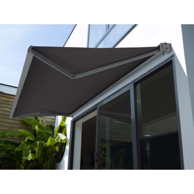 Store de terrasse coffre intégral motorisé TECHSUN Cappuccino 4 x 3 5m