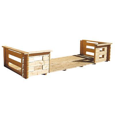 Terrasse pour abri de jardin bois CASTORAMA Nilsia