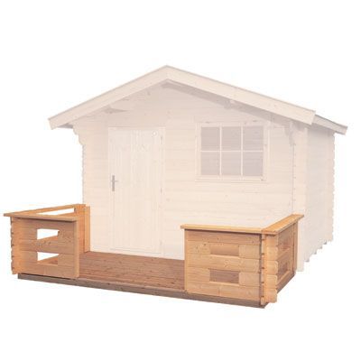 Terrasse pour abri de jardin bois LUOMAN Askola