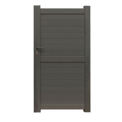 Portillon aluminium Blooma Sydney anthracite - 100 x h.170 cm