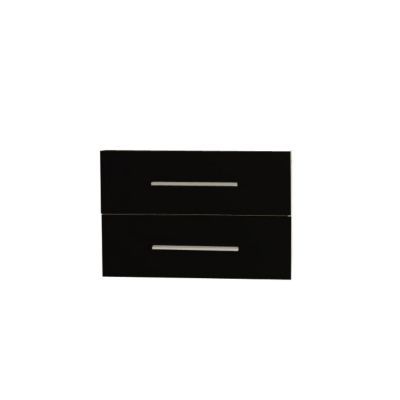 Image of 2 façades meuble de salle de bains noir COOKE & LEWIS Volga 80 cm 3389976300121_CAFR