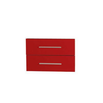 Image of 2 façades meuble de salle de bains rouge COOKE & LEWIS Volga 80 cm 3389976300138_CAFR