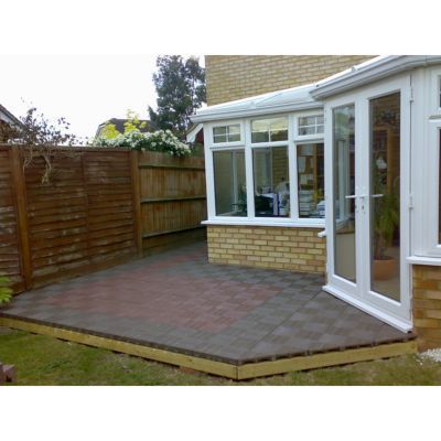 Dalle recyclée marron 40 x 40 cm