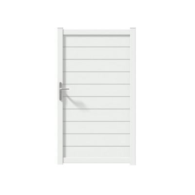 Portillon aluminium Bournois blanc 9016 brillant - 100 x h.175 cm