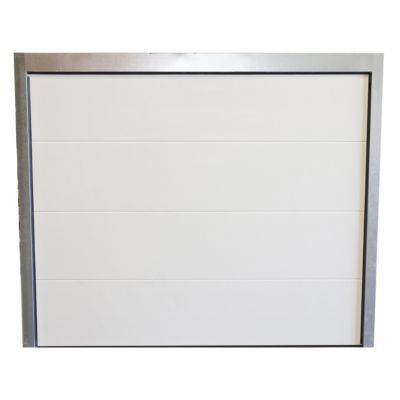 Porte De Garage Sectionnelle Rome Blanche L240 X H200 Cm Pré Montée Castorama