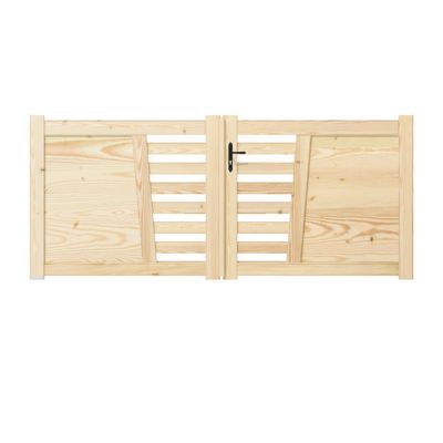 Portail Jardimat bois Camelia - 300 x h.132 cm