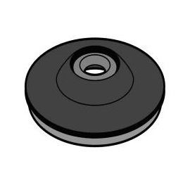 Coupelles de faitage PS40 anthracite 7022, 50 pièces