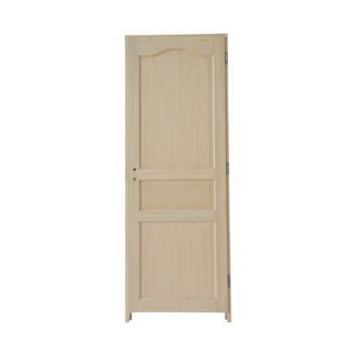 Bloc porte plaqué chêne 3 panneaux CDG 93cm poussant gauche