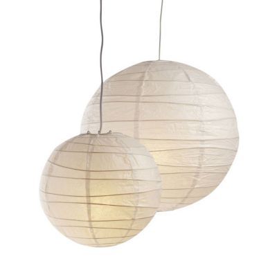 Suspension boule chinoise blanc Ø30 cm