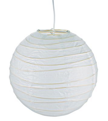 Suspension boule chinoise blanc Ø48 cm