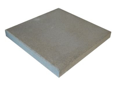 Chapeau de pilier plat 48 x 48 cm gris