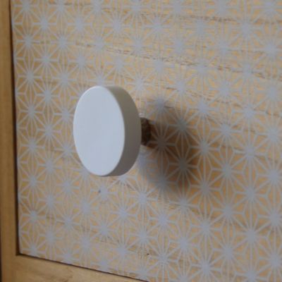 Lot 4 boutons de meuble rond blanc Chrisligne Ø40 mm