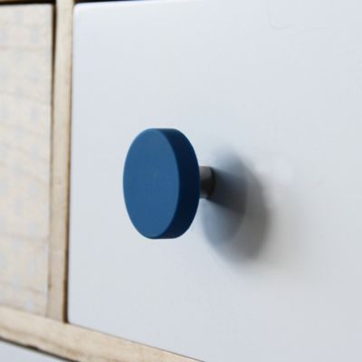 Lot 4 boutons de meuble rond bleu Ø40 mm Chrisligne