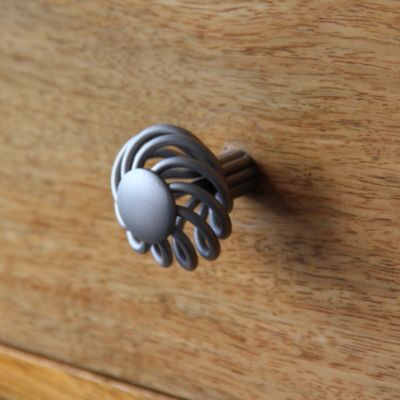 Lot 4 boutons de meuble filaire argenté Chrisligne Ø37 mm