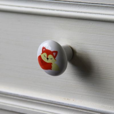 Lot 4 boutons de meuble enfant Renard Chrisligne Ø32 mm