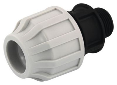 Raccord mâle polypropylène Interplast PEHD Ø25 3/4