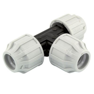 Té égal à compression Interplast PEHD Ø20 mm