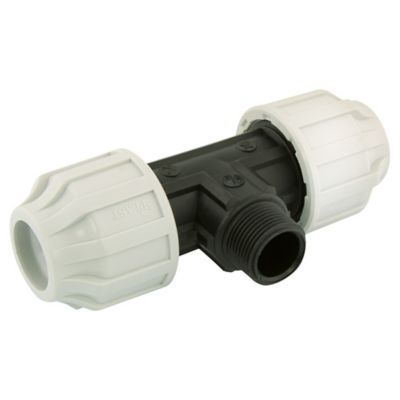 Té mâle de dérivation Interplast PEHD Ø20 mm, 1/2