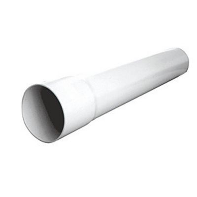 Descente de gouttière blanche ø80 mm L.4 m