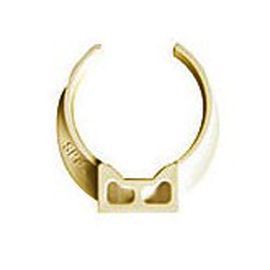 6 colliers de fixation de gouttière ø50 mm sable