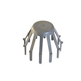 Crapaudine pvc ø100 mm gris Interplast