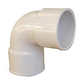 Coude pvc femelle femelle Interplast blanc 87° ø40 mm