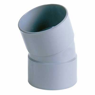 Coude pvc femelle femelle 20° ø40 mm