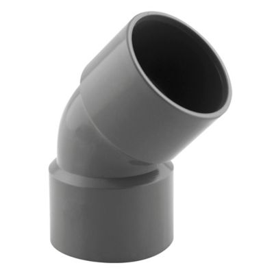 Coude pvc femelle femelle Interplast 45° ø32 mm