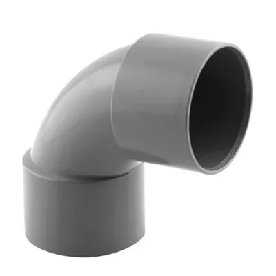 Coude pvc femelle femelle Interplast gris 87° ø40 mm