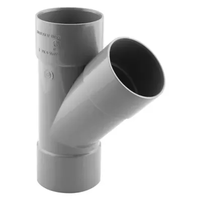 Culotte femelle femelle Interplast 45° ø50 mm