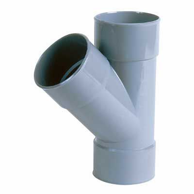 Culotte simple 45° femelle femelle ø80 mm